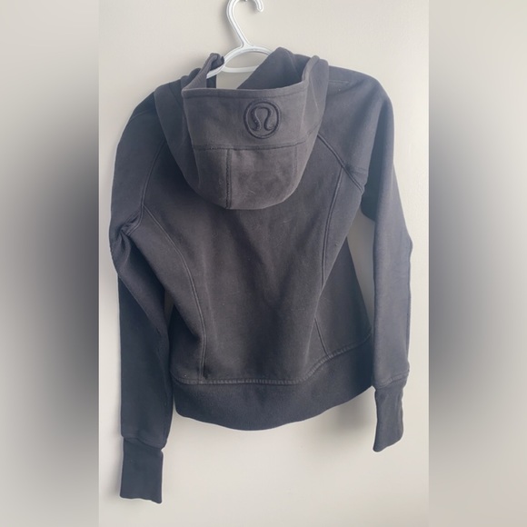 ‼️SOLD‼️Lululemon black scuba zip up hoodie - Picture 2 of 3